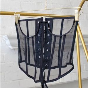 NWT Vanessa Mooney Beatrix Corset Top, size small
